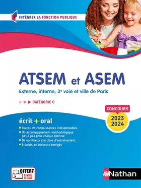 Couverture du produit · Concours ATSEM et ASEM 2024 - Préparation complète