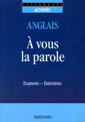 Couverture du produit · Activités anglais, à vous la parole