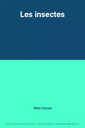 Couverture du produit · Les insectes