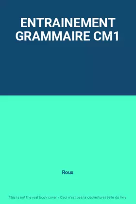 Couverture du produit · ENTRAINEMENT GRAMMAIRE CM1