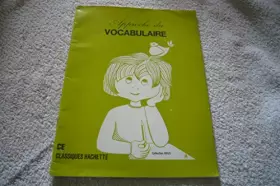 Couverture du produit · APPROCHE DU VOCABULAIRE CE