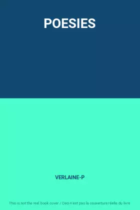 Couverture du produit · POESIES