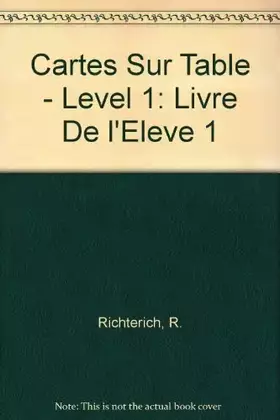 Couverture du produit · Cartes Sur Table - Level 1: Livre De l'Eleve 1