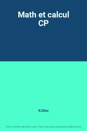 Couverture du produit · Math et calcul CP