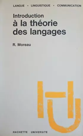 Couverture du produit · INTROD. THEORIE LANGAGE