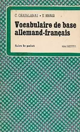 Couverture du produit · Vocabulaire de base allemand-français
