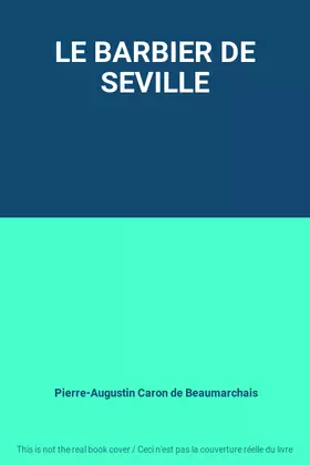 Couverture du produit · LE BARBIER DE SEVILLE