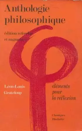Couverture du produit · Anthologie philosophique