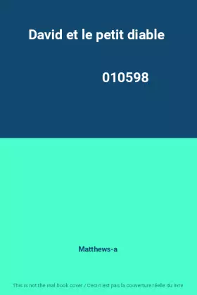 Couverture du produit · David et le petit diable                                                                      010598