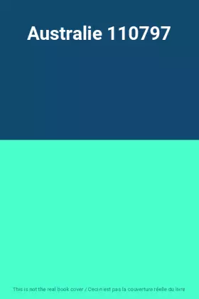 Couverture du produit · Australie 110797