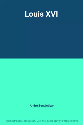 Couverture du produit · Louis XVI