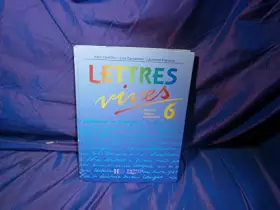 Couverture du produit · Lettres vives, 6eme, édition 1990