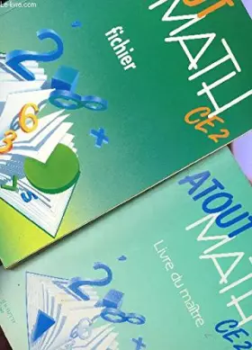 Couverture du produit · Atout math, CE1. Livre de l'élève