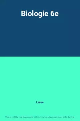 Couverture du produit · Biologie 6e