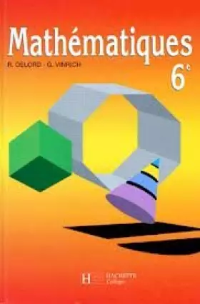 Couverture du produit · Mathématiques, 6e (édtion 1990). Livre de l'élève