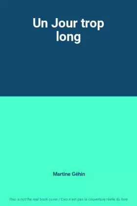 Couverture du produit · Un Jour trop long