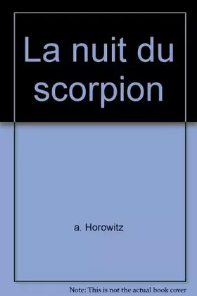 Couverture du produit · La nuit du scorpion