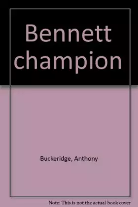 Couverture du produit · Bennett champion