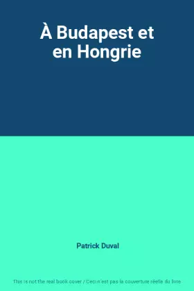 Couverture du produit · À Budapest et en Hongrie