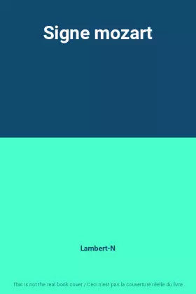 Couverture du produit · Signe mozart