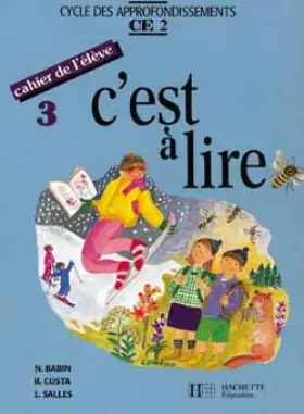 Couverture du produit · C'est à lire, CE2. Cahier numéro 3