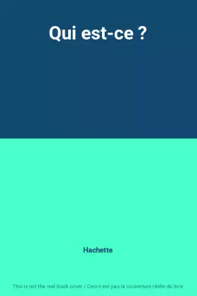 Couverture du produit · Qui est-ce ?