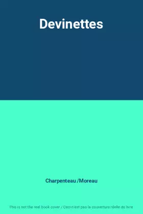 Couverture du produit · Devinettes
