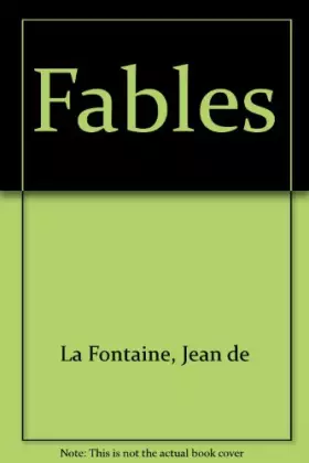 Couverture du produit · Fables