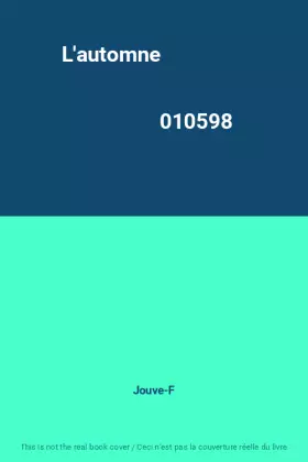 Couverture du produit · L'automne                                                                                     010598