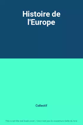 Couverture du produit · Histoire de l'Europe