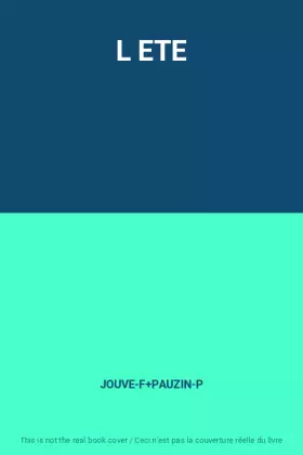 Couverture du produit · L ETE