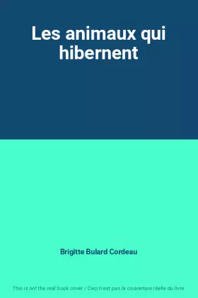 Couverture du produit · Les animaux qui hibernent