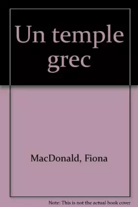 Couverture du produit · Un temple grec