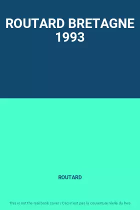 Couverture du produit · ROUTARD BRETAGNE 1993