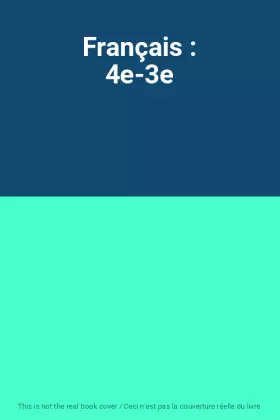 Couverture du produit · Français : 4e-3e