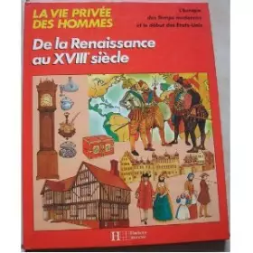 Couverture du produit · De la renaissance au XVIIIème siecle