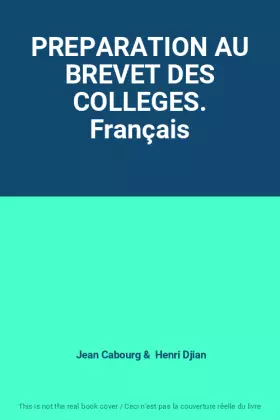 Couverture du produit · PREPARATION AU BREVET DES COLLEGES. Français