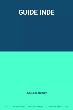 Couverture du produit · GUIDE INDE