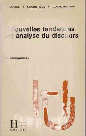 Couverture du produit · Nouvelles tendances en analyse du discours