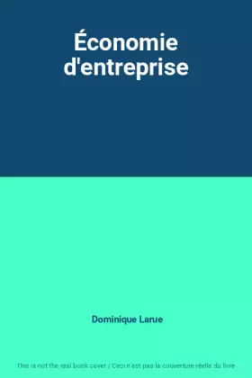 Couverture du produit · Économie d'entreprise