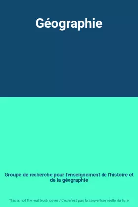 Couverture du produit · Géographie