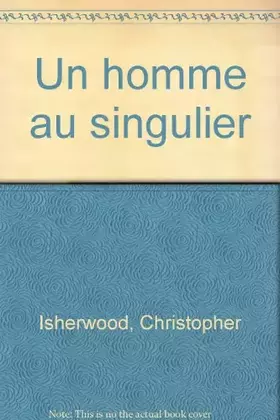 Couverture du produit · Un homme au singulier