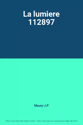 Couverture du produit · La lumiere 112897