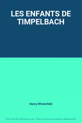 Couverture du produit · LES ENFANTS DE TIMPELBACH