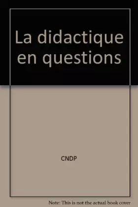 Couverture du produit · La didactique en questions