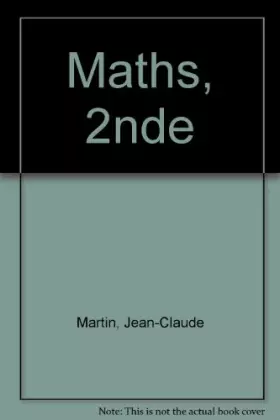 Couverture du produit · Maths, 2nde