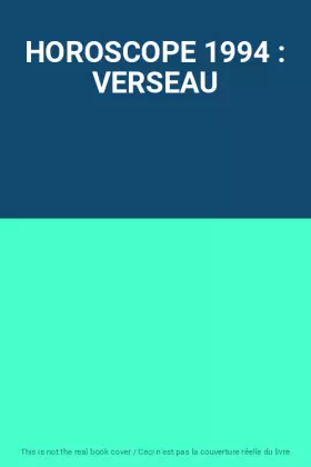 Couverture du produit · HOROSCOPE 1994 : VERSEAU