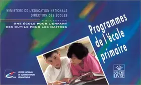 Couverture du produit · Programmes de l'école primaire