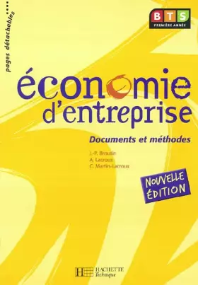 Couverture du produit · Economie d'entreprise BTS 1 : Docs et méthodes