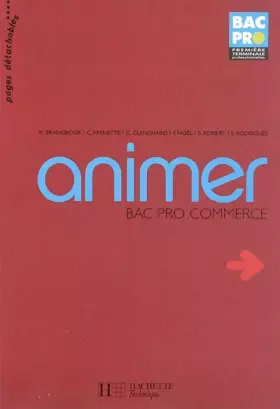 Couverture du produit · Animer Bac Pro commerce
